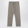 Essentials Fleece Logo Track Pants In Gray