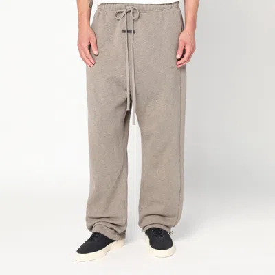 Essentials Grey Cotton-blend Joggers In Gray