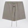 Essentials Fleece Logo Shorts In Gray