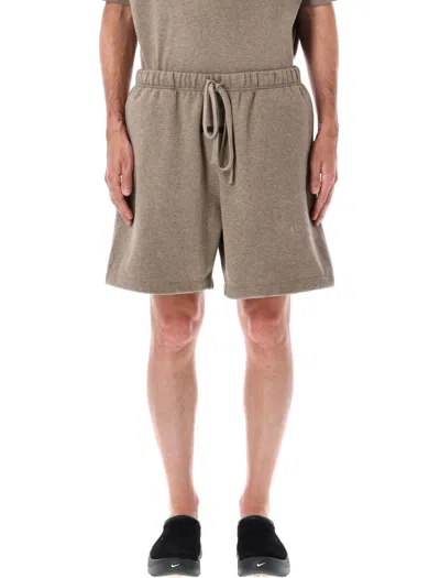 ESSENTIALS FEAR OF GOD ESSENTIALS  GREY COTTON-BLEND SHORTS