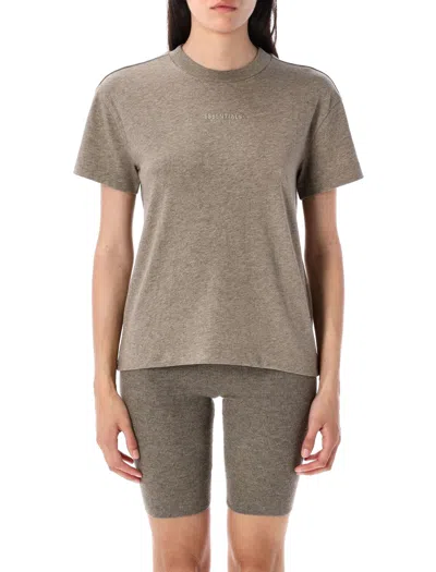 Essentials Fear Of God   Grey Cotton-blend T-shirt In Brown
