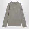 Essentials Logo Patch Long-sleeved T-shirt In Gray