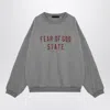 Essentials Grey Crewneck Sweatshirt With Logo