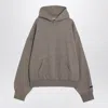 Essentials Logo Print Hooded Sweatshirt In Brown