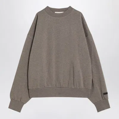 Essentials Fear Of God  Grey Fleece Cotton Sweatshirt With Logo In Gray