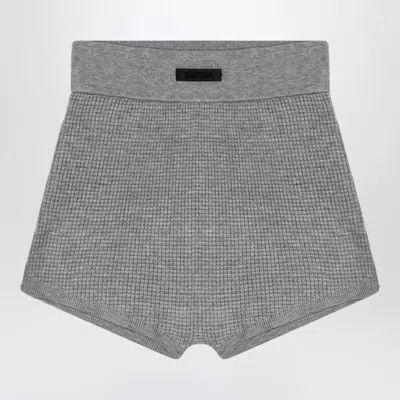 Essentials Fear Of God  Grey Honeycomb Shorts In Gray