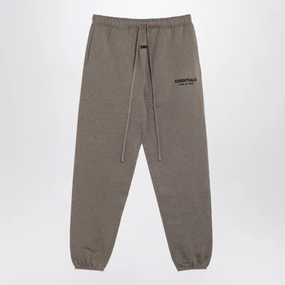 Essentials Fear Of God  Grey Jogging Pants With Logo In Gray