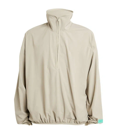 Essentials Half-zip Jacket In Grey