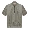 Essentials Fear Of God  Half Zip Pullover 'deser Taupe' In Green