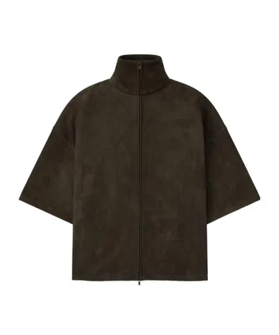 Essentials Fear Of God  Half-zip Sweatshirt In Brown