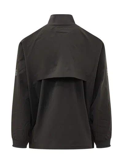 Essentials Fear Of God  Half Zip Track Jacket In Vintage Black