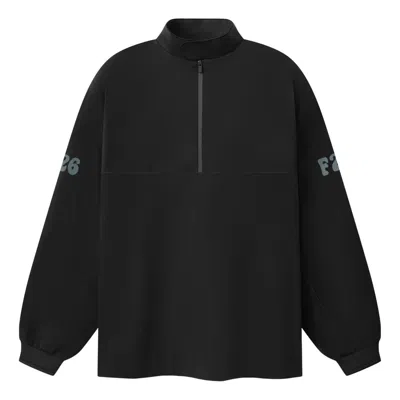 Essentials Fear Of God  Half Zip Track Jacket 'vintage Black'