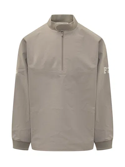 Essentials Fear Of God  Half-zip Track Jacket In Seal