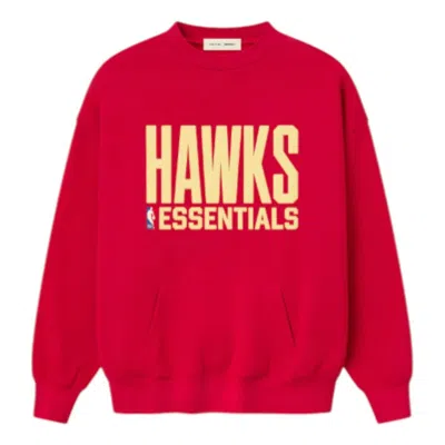 Essentials Fear Of God  Hawks Crewneck Ss25 Sweatshirt 'red'