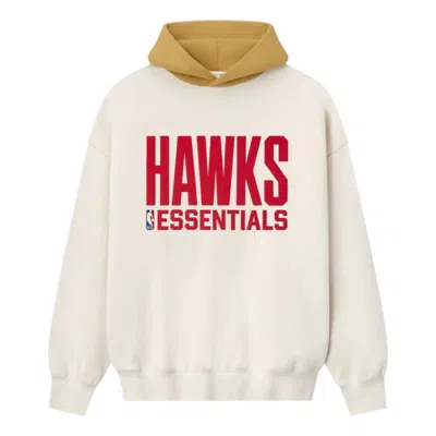 Essentials Fear Of God  Hawks Hoodie 'cream Caramel Yellow' In White