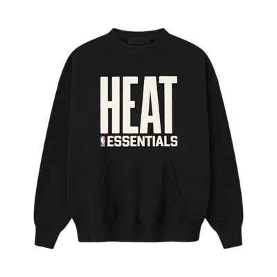 Pre-owned Essentials Fear Of God  Heat Sport Crewneck 'vintage Black' | Men's Size Xs