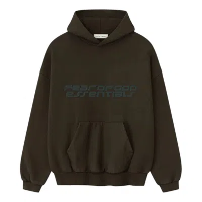 Essentials Long-sleeved Hoodie In Brown