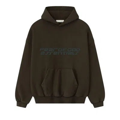 Pre-owned Essentials Fear Of God  Heavy Fleece 90s Hoodie 'brown' | Men's Size Xs