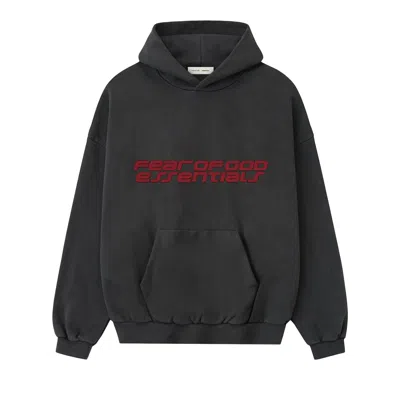 Pre-owned Essentials Fear Of God  Heavy Fleece 90s Hoodie 'iron Grey' | Men's Size Xxl In Gray