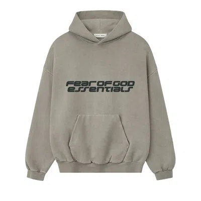 Pre-owned Essentials Fear Of God  Heavy Fleece 90s Hoodie 'smoke Grey' | Men's Size Xs