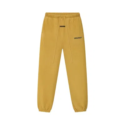 Pre-owned Essentials Fear Of God  Heavy Fleece Classic Sweatpant 'canyon' | Yellow | Men's Size Xs