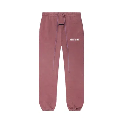 Pre-owned Essentials Fear Of God  Heavy Fleece Classic Sweatpant 'crimson' | Red | Men's Size S