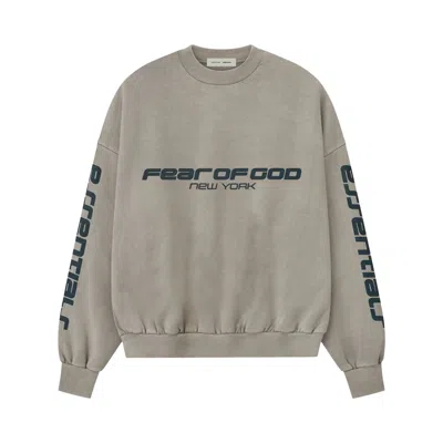 Pre-owned Essentials Fear Of God  Heavy Fleece Cropped Relaxed Sweatshirt 'smoke Grey' | Men's Size L