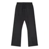 Essentials Drawstring Flared Track Pants In Black