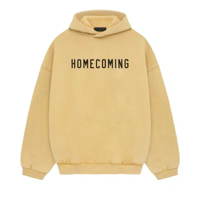 Pre-owned Essentials Fear Of God  Heavy Fleece Hoodie 'amber'