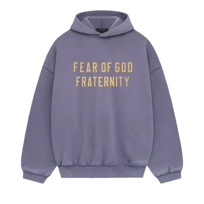 Pre-owned Essentials Fear Of God  Heavy Fleece Hoodie 'lavender' In Purple
