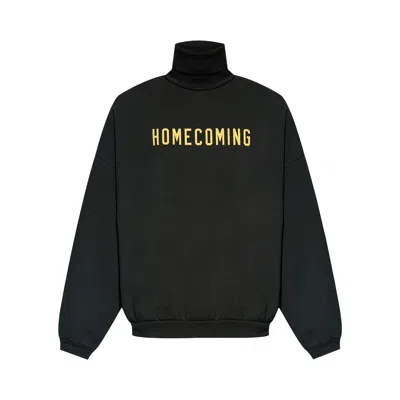 Pre-owned Essentials Fear Of God  Heavy Fleece Turtleneck 'black'