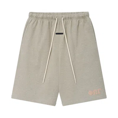 Pre-owned Essentials Fear Of God  Heavy Jersey 90s Sweatshort 'washed Seal Heather' | Grey | Men's Size S