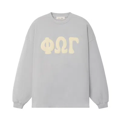 Pre-owned Essentials Fear Of God  Heavy Jersey Merch Long Sleeve Tee 'washed Overcast' | Grey | Men's Size S
