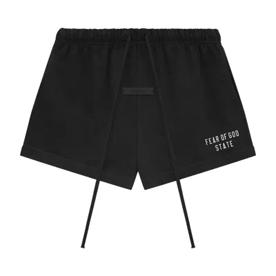 Pre-owned Essentials Fear Of God  Heavy Jersey Running Shorts 'black' | Women's Size M