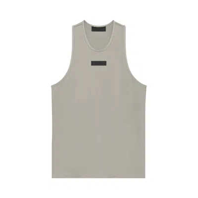 Pre-owned Essentials Fear Of God  Heavy Jersey Tank Top 'seal' In Grey