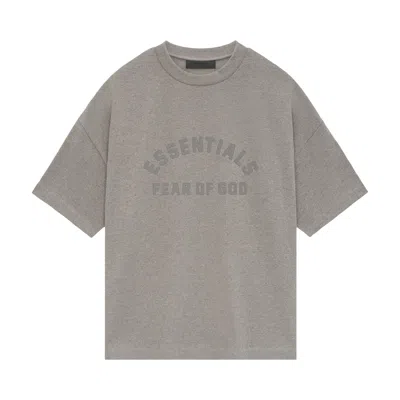 Pre-owned Essentials Fear Of God  Heavy Short-sleeve Tee 'heather Grey'