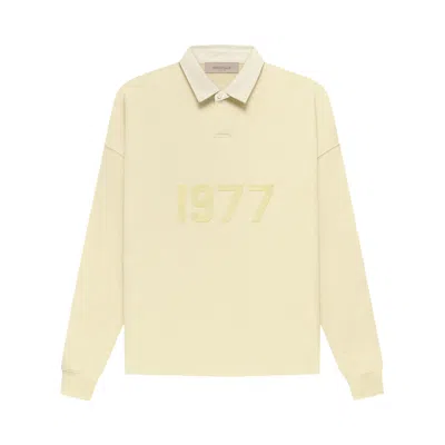 Pre-owned Essentials Fear Of God  Henley Rugby 'canary' In Cream