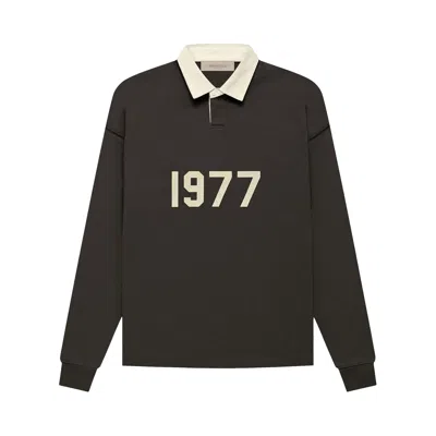 Pre-owned Essentials Fear Of God  Henley Rugby 'off Black'