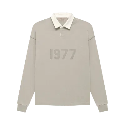 Pre-owned Essentials Fear Of God  Henley Rugby 'smoke' In Grey