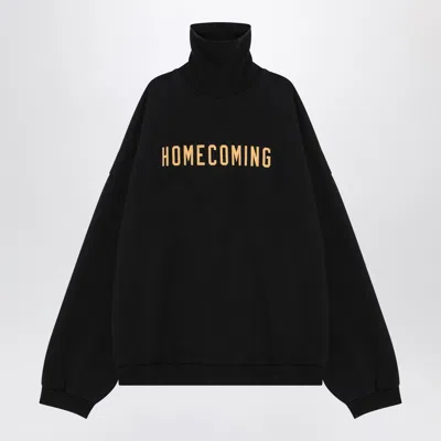 ESSENTIALS FEAR OF GOD ESSENTIALS HIGH NECKED BLACK HOMECOMING SWEATSHIRT
