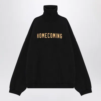 ESSENTIALS FEAR OF GOD ESSENTIALS  HIGH-NECKED BLACK HOMECOMING SWEATSHIRT