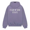 Essentials Fear Of God  Homecoming Heavy Fleece Full Zip Hoodie 'lavender'