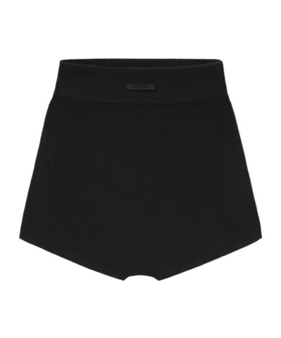 Essentials Rib Boy Shorts In Black