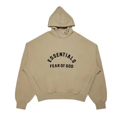 Pre-owned Essentials Fear Of God  Hoodie 'dirty Beige' In Tan