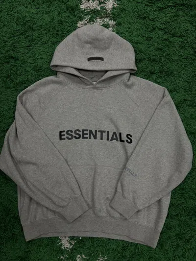 Pre-owned Essentials Fear Of God  Hoodie Grey Medium