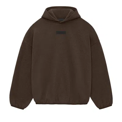 Pre-owned Essentials Fear Of God  Hoodie 'heather Wood' In Brown