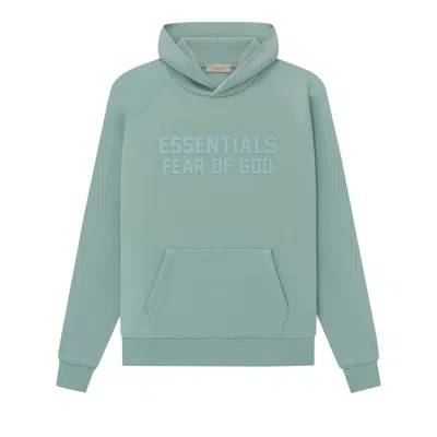 Pre-owned Essentials Fear Of God  Hoodie 'sycamore' In Green