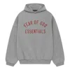 Essentials Fear Of God  Ii Hoodie 'dark Heather' In Gray