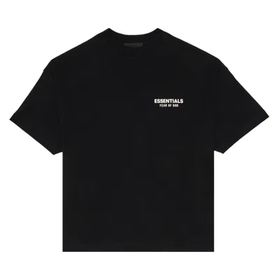 Pre-owned Essentials Fear Of God  Jersey Crewneck Tee 'black'