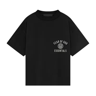 Pre-owned Essentials Fear Of God  Jersey Crewneck Tee 'black' | Men's Size M